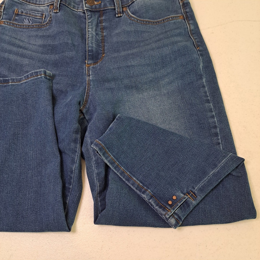Gloria Vanderbilt Womens Amanda Capri 6 Blue Denim High Rise Stretch 1630-224 - Picture 5 of 8